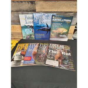 Lot of 7 - Outdoor, Fishing Magazines - Field & Stream, Anglers Journal, Alabama
